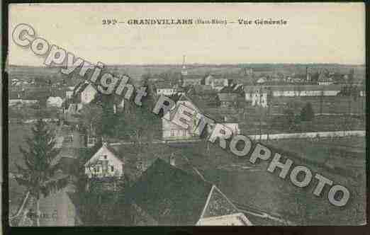 Ville de GRANDVILLARS Carte postale ancienne